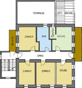 Grundriss Ferienwohnung 1